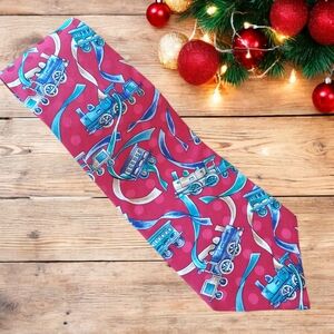 Wimbley Mens Silk Tie Toy Trains